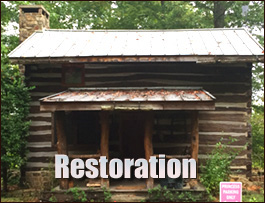 Historic Log Cabin Restoration  Hampton City, Virginia